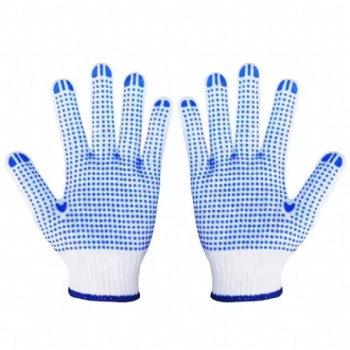 Industrial PVC Dotted Gloves Anti Slip Safety Work Hand Protect Gloves